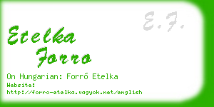etelka forro business card